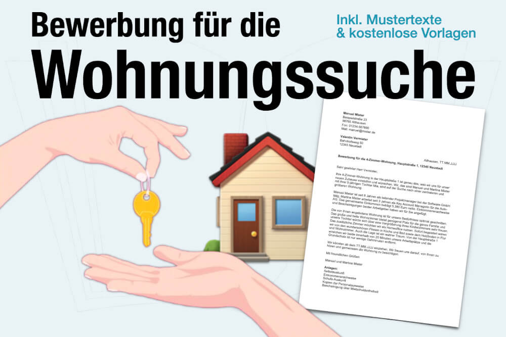Bewerbung Wohnung Wohnungssuche Tipps immobifinde.de